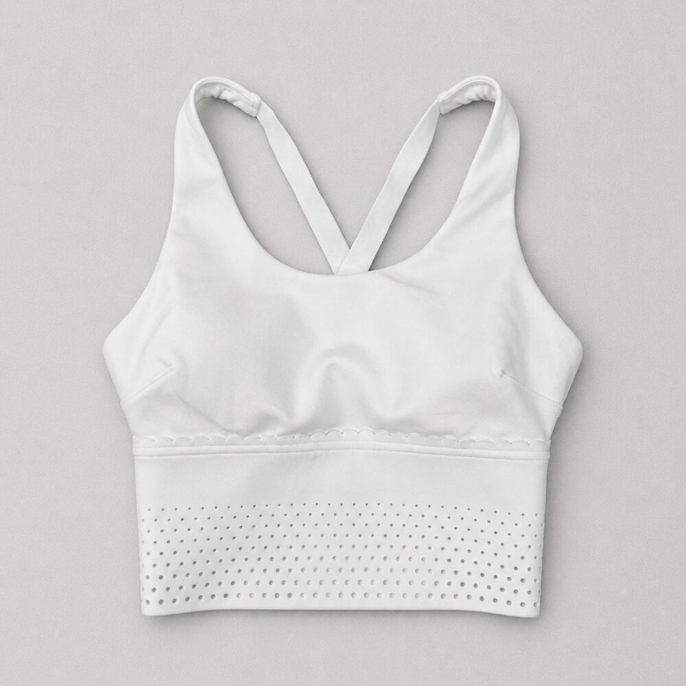 Lululemon Mind Over Miles Cloud Dancer Sports Bra Sz XXS Clean Activewear Gymfit